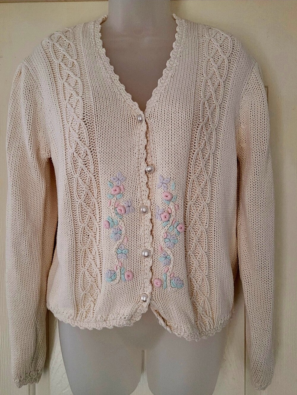 Vintage Cotton 1980s Cardigan
